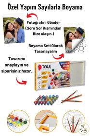 Resim Kişiye Özel Yapım Sayılarla Boyama Seti Tuvale Gerili Boyalar Ve Fırçalar Dahil - 40x50cm 