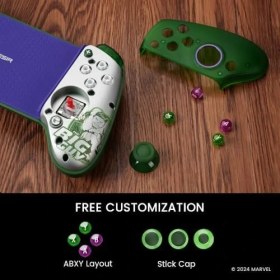 Resim Daisy Store G8 Plus Bluetooth Mobile Game Controller For Switch & Ios & & Tablets, Gamepad - Hall Effect Joysticks & Triggers Fit For, Steam Link,pubg Mobıle, Call Of Duty (G8 