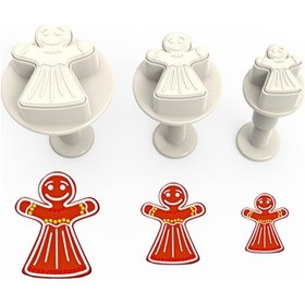 Resim Gingerwoman Basmalı (Enjektörlü) Kopat Kurabiye Kalıbı – 3'lü 