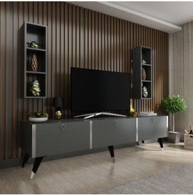 Resim Myniture Home & Living Festival Tv Ünitesi S3004-4 Antrasit 