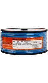 Resim Magicvoice B96 Profesyonel Tek Damarlı Blendajlı Enstrüman Mikrofon Kablosu Mono 100 Metre (Açık Mavi) 