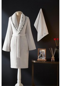 Resim Özdilek Lumin Heart Bornoz Seti L Beden Çok Renkli 