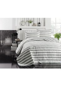 Resim Enlora Home Kapitone Yatak Örtüsü Seti Çift Kişilik Hook Gri 