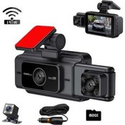 Resim Bosphorusboutique02 Yeni 1080p Wifi Araç Sürüş Kaydedici, 3kırılüklü Kızılötesi Gece Görüş, 3kamera, Kolay Kurulum 