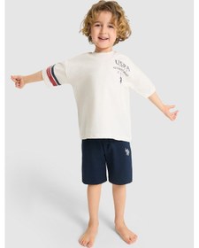 Resim U.s. Polo Assn. Erkek Çocuk Beyaz Pijama Takım 50326824-vr013 