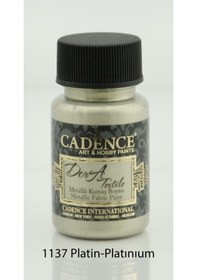 Resim Dora Textile Metalik Kumaş Boyası 50 Ml. 1137 Platin Karışık, Çok Renkli 