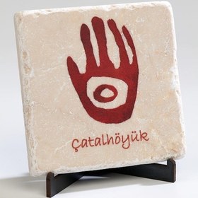 Resim Çatalhöyük Serisi El Traverten Pano 