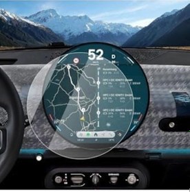 Resim Mini Cooper/countryman İle Uyumlu 2024 2025 Navigasyon Ve Bilgi Ekranı 9h Ekran Koruyucu 