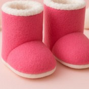 Resim Puppis Baby Kaymaz Taban Pembe Kız Bebek Panduf 