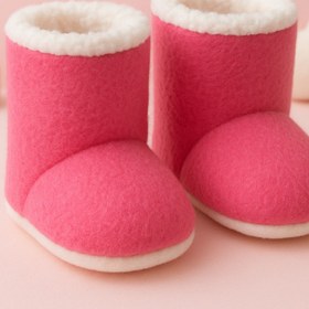 Resim Puppis Baby Kaymaz Taban Pembe Kız Bebek Panduf 