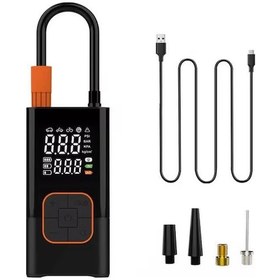 Resim Dijital Kablosuz Usb 2 2000mah Göstergeli Oto Lastik, Bisiklet Hava Pompası Kompresörü 