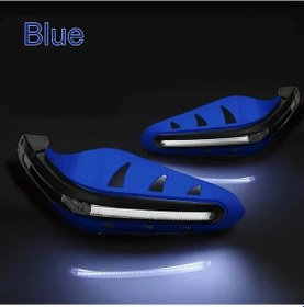 Resim Dream011 Mavi 2 Parça Aydınlatmalı Motosiklet Koruma Ve Yayları, Abs Plastik Ve Metal 