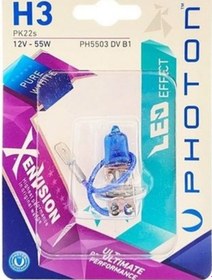 Resim Photon H3 12V 55W Xen Vision Far Ampulü Tekli Blister PH5503 DV B1 