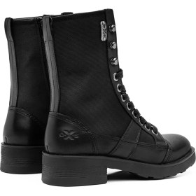 Resim Kadın Çizme OXW002300 Oxs Frank 0023 Mıd D Nylon/leather Black 