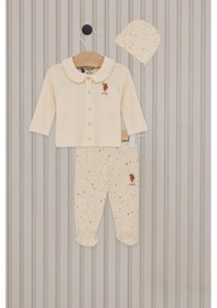 Resim U.S. Polo Assn. U.s. Polo Assn Kız Bebek Krem Takım 5274-45905 Krem 
