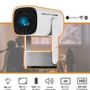 Resim SEYUWATCH Taşınabilir Powerbankli 4K Destekli 1080P Android Sistemli Sinema Projeksiyon Cihazı 