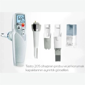 Resim Testo 205 Et Gıda Ph ve Sıcaklık Ölçer 