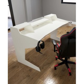 Resim Michael Brean Özel Tasarım Oyuncu ve Stüdyo Masası 150 cm Bardaklık ve Kulaklık Tutucu Hediye 