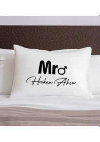 Resim Bk Gift Kişiye Özel İsimli Pamuklu Yastık Kılıfı-5 50x70cm , Sevgiliye , Ev si, Tasarım Ev Tekstili 