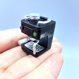 Resim Mini kahve makinesi modeli, ev dekorasyonu küçük süs eşyası, mutfak ve kafe aksesuarları, restoran sahne yapım malzemeleri, kolay DIY montaj, çekim setleri 
