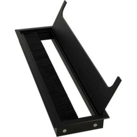 Resim Dizaynaks Mat Siyah Masa Kablo Kanal Kapağı, Fırçalı Lüks 80*276 Mm. 