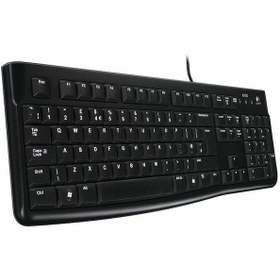 Resim Logıtech K120 Q Usb Kablolu Klavye Siyah 920-002505 