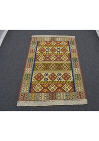 Resim Zehra Abla Halı Yeni El Dokuma Otantik Ender Balıkesir Yörük Yün Kilim 6404 