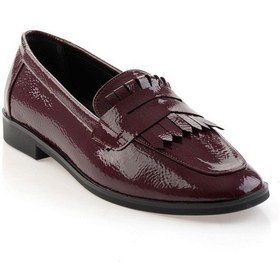Resim Bordo Kadın Loafer Ayakkabı K01212011012 Bordo 