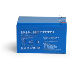 Resim Blue Battery 12 Volt 12 Amper Bakımsız Kuru Akü Ups Aküsü 