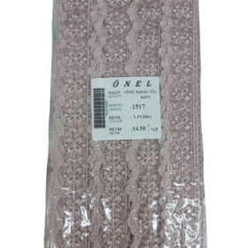 Resim Dantel Polyester Sanal Tül Bant Y.Pudra 14,50 Metre En 3 cm ON-1517-PU 