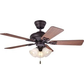 Resim HUNTER FAN Seville Çağdaş Bronz - 112 cm . 3 Lü Aydınlatmalı Tavan Vantilatörü 