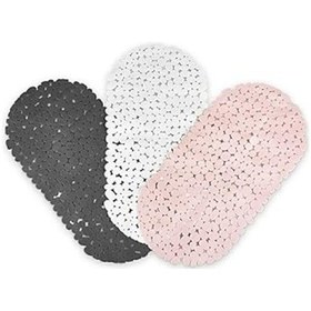 Resim Banyo Duş Ve Kü Kaydırmazı Vantuzlu Paspas 34x68 Cm Antrasit Renk Bny42 Gri 