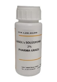 Resim Lugol Çözeltisi %2 Lik -250 Ml Lugols Iodine Solution 