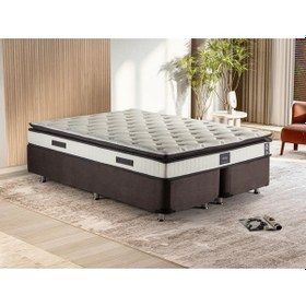 Resim Niron King Yatak Seti 150x200 Çift Kişilik Yatak Baza Başlık Takı 