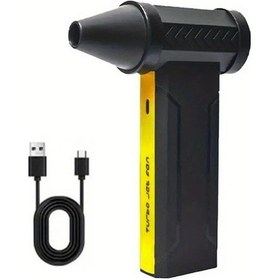 Resim Topnotch 800000rph Taşınabilir Türbinli Fan 3 Hızlı Kablosuz Toz Üfleme Kar Temizleme Siyah 