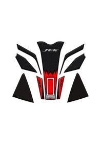 Resim GP Kompozit SYM Jet 14 2017-2024 Uyumlu Tank Pad Seti Kırmızı 