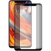 Resim 5 Adet Enkay Hat-prince 0.26mm 9h Yüzey Sertliği 2.5d Tam Ekran Kaplı Temperli Cam Renkli Ekran Filmi Xiaomi Mi 8 Siyah 