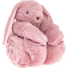 Resim Little Dreams ebebek Little Dreams Tavşan Oyuncaklı Kız Battaniye 70x78 cm Kız Bebek 