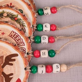 Resim Kişiselleştirilmiş Yılbaşı Ağacı Süsleri, Noel Süsleri, Ahşap Yılbaşı Süsü 