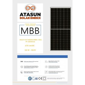 Resim Atasun Solar Güneş Paneli 545 W 30 Adet 