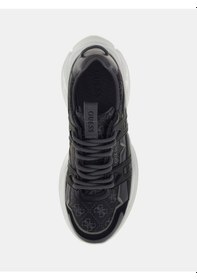 Resim Guess Belluno Deri Erkek Sneaker Ayakkabı Fmpbeufal12 Siyah 