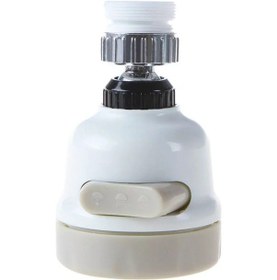 Resim 360 Derece Dönebilen 3 Fonksiyonlu Musluk Başlığı Beyaz 