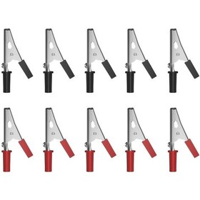 Resim 5 Takım 50mm Test Probu Metal Timsah Ağzı Krıkodil Mini Akü Maşası 