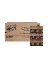 Resim Selpak Professional Selpak Extra Z Katlama Katlı Kat Dispenser Havlu 2400 Adet 