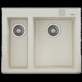 Resim TEKA FORSQUARE 590 TG BRİGHT CREAM TEZGAH ÜSTÜ EVİYE 115260022 