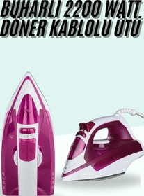 Resim AyrStore xmlbytr Buharlı Ütü 2200 Watt Seramik Tabanlı Taşınabilir Kablolu Ütü tr 