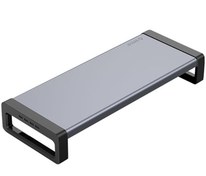 Resim Orico HSQ-02H 4 Portlu USB Çoklayıcı Alüminyum Monitör Yükseltici Stand Koyu Gri 