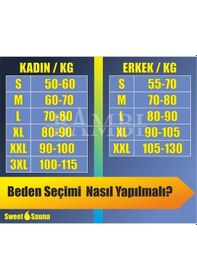 Resim Hot Power Sauna Takım Yarım Kol (Fermuarlı) + Tayt Takım Sauna Se Siyah 
