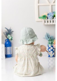 Resim Kız Bebek Çiçek Desenli Tayt Bluz Takım - Desenli Desenli 