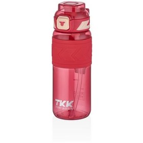 Resim Tkk T1020 1000ml Pipetli Kırmızı Tritan Matara 